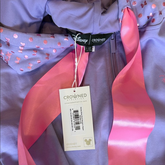 Disney Crowned Athletics DAISY DUCK WOMEN'S ZIPPER HOODIE L/XL - Picture 2 of 5